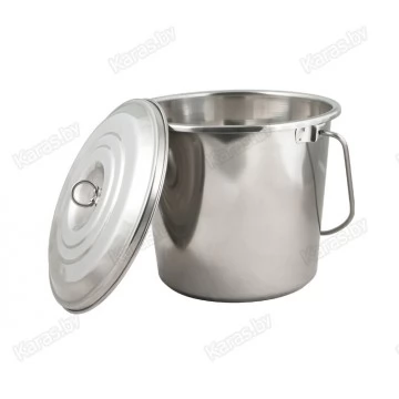 Ведро COMFORTIKA пищевая сталь с крышкой (4-8л)